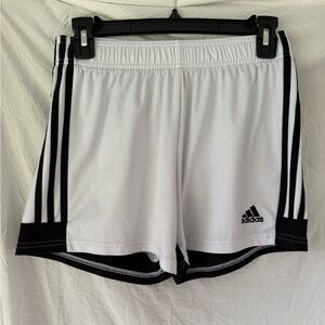 Adidas Women's Athletic Shorts in White and Black